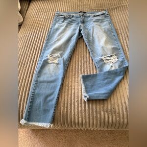 Flying Monkey Light Blue Distressed Skinny Jeans